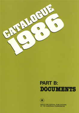 Catalogue 1986