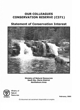 Statement of Conservation Interest