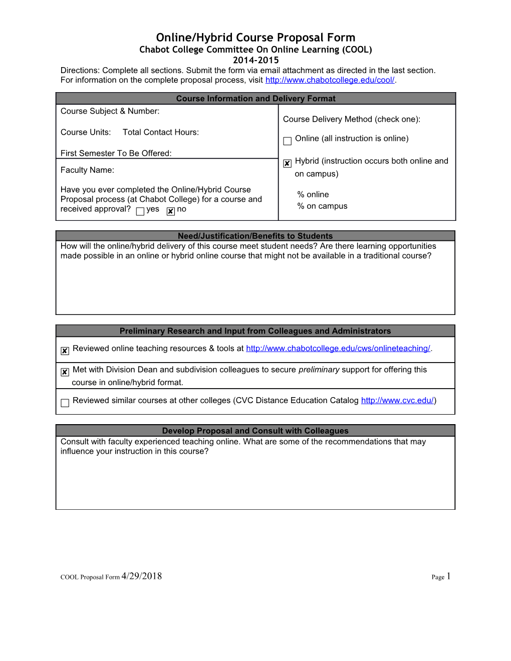 Online/Hybrid Course Proposal Form s1