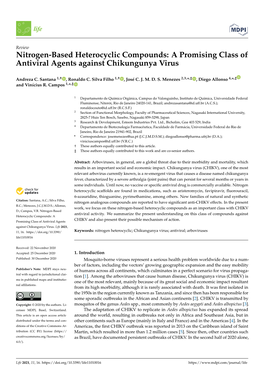 Nitrogen-Based Heterocyclic Compounds: a Promising Class of Antiviral Agents Against Chikungunya Virus