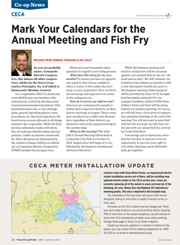 Mark Your Calendars for the Annual Meeting and Fish Fry