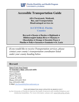 Central Florida Transportation Guide