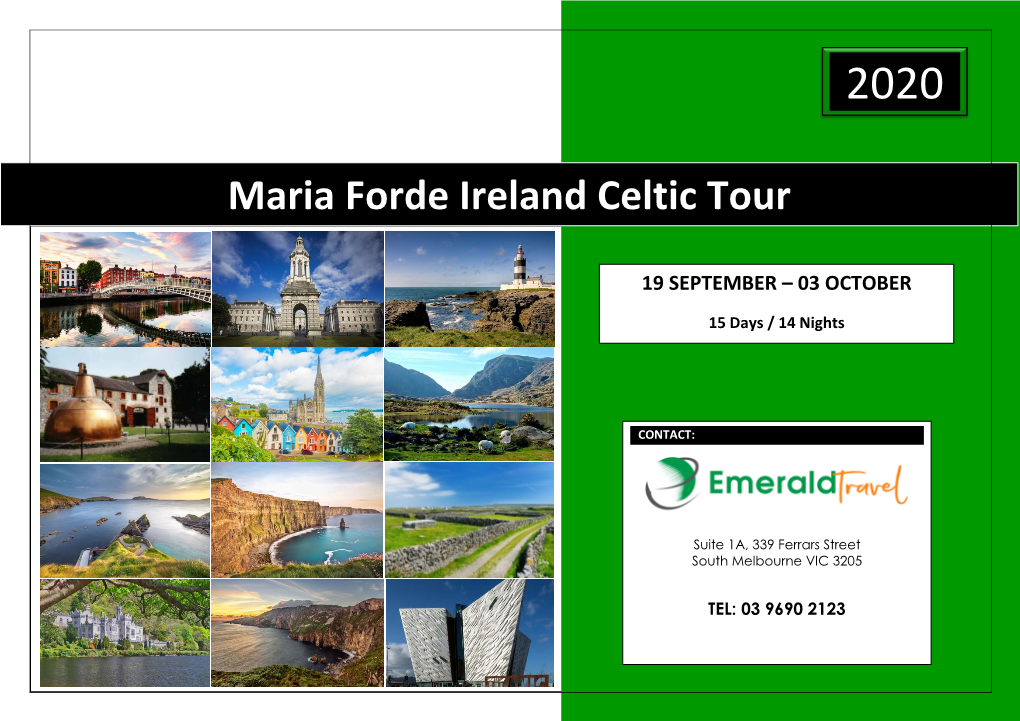 Maria Forde Ireland Celtic Tour