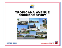 Tropicana Avenue Corridor Study