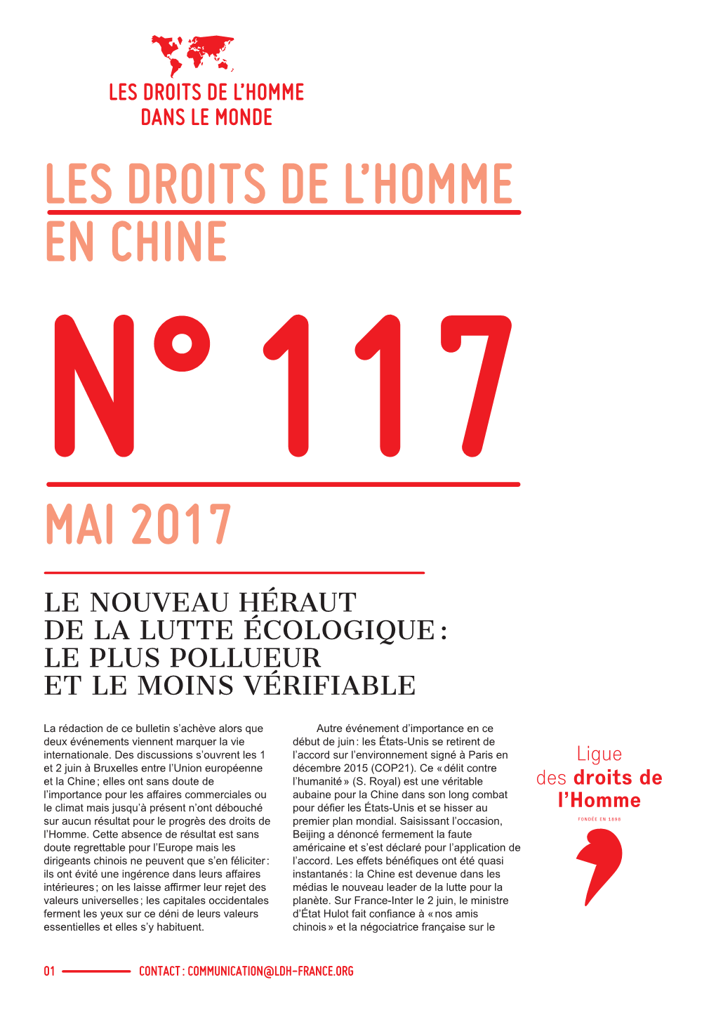 Les Droits De L'homme En Chine Mai 2017