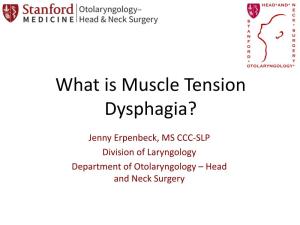 Muscle Tension Dysphagia?