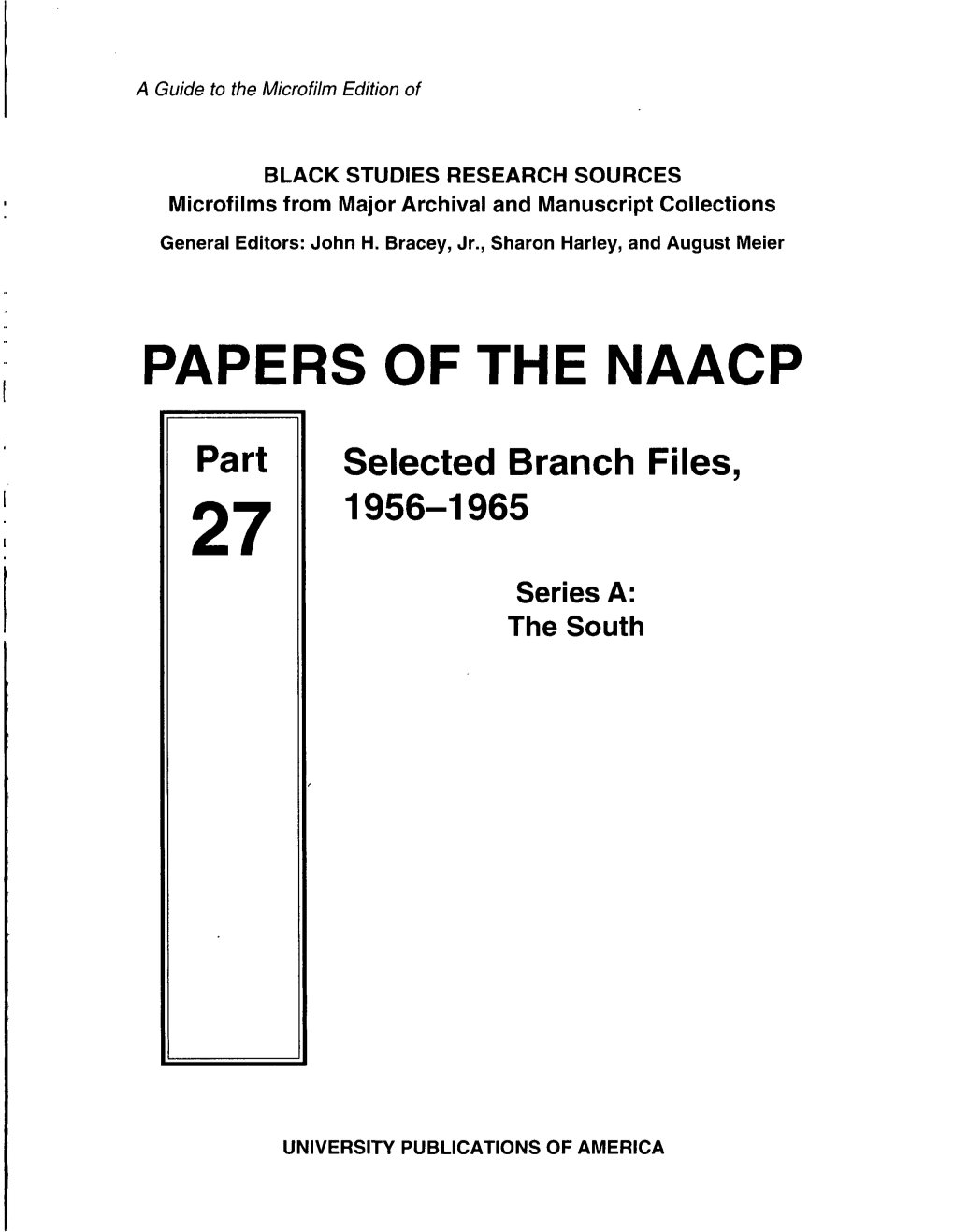 Papers of the Naacp