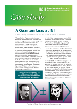 Quantum Leap FINAL Case Study