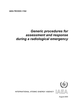 Generic Procedures for Assessment and Response During a Radiological