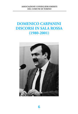 Domenico Carpanini: Discorsi in Sala Rossa