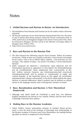 1 Global Racisms and Racism in Russia: an Introduction 2 Race And