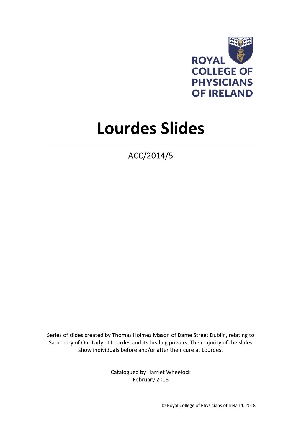 Lourdes Slides