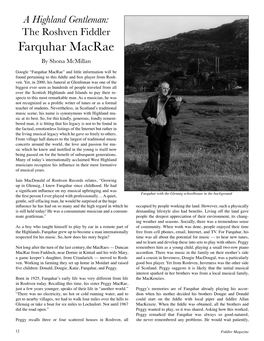 Farquhar Macrae by Shona Mcmillan
