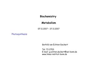 Biochemistry Metabolism