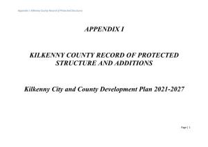 Kilkenny County Rps 2021