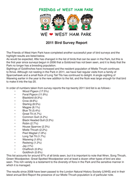 We West Ham Park