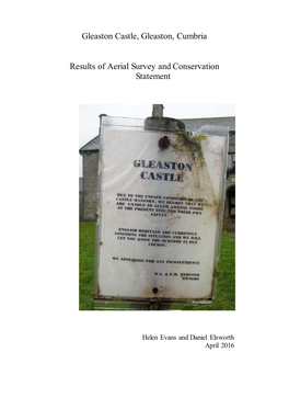 Gleaston Castle, Gleaston, Cumbria Results of Aerial Survey And