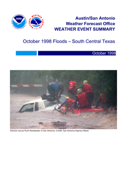 South Central Texas Floods October 1998