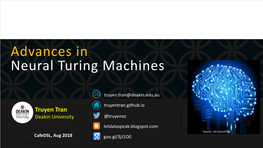 Advances in Neural Turing Machines