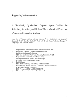 Supporting Information for a Chemically Synthesized Capture