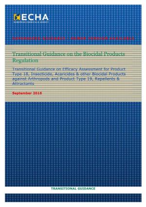 Transitional Guidance on the Biocidal Products Regulation