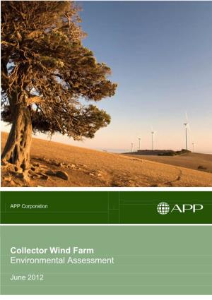 Collector Wind Farm Environmental Assessment