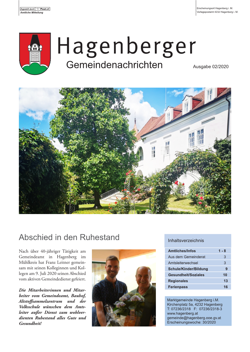 Hagenberger Gemeindenachrichten 2020/2
