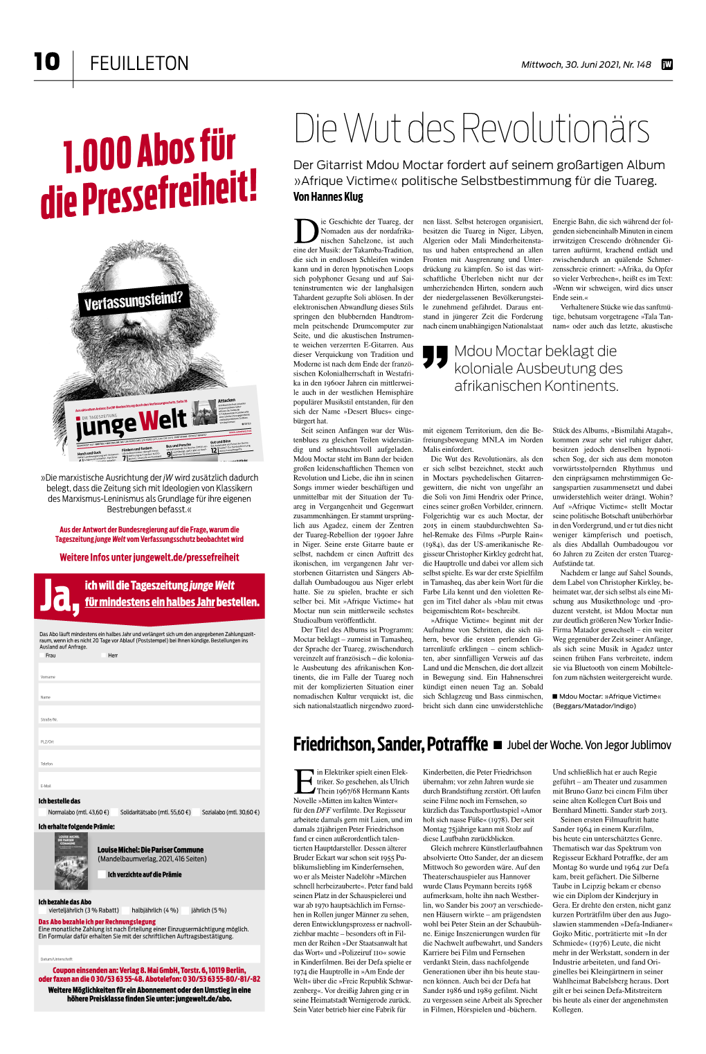 Ja, 1.000 Abos Für Die Pressefreiheit!