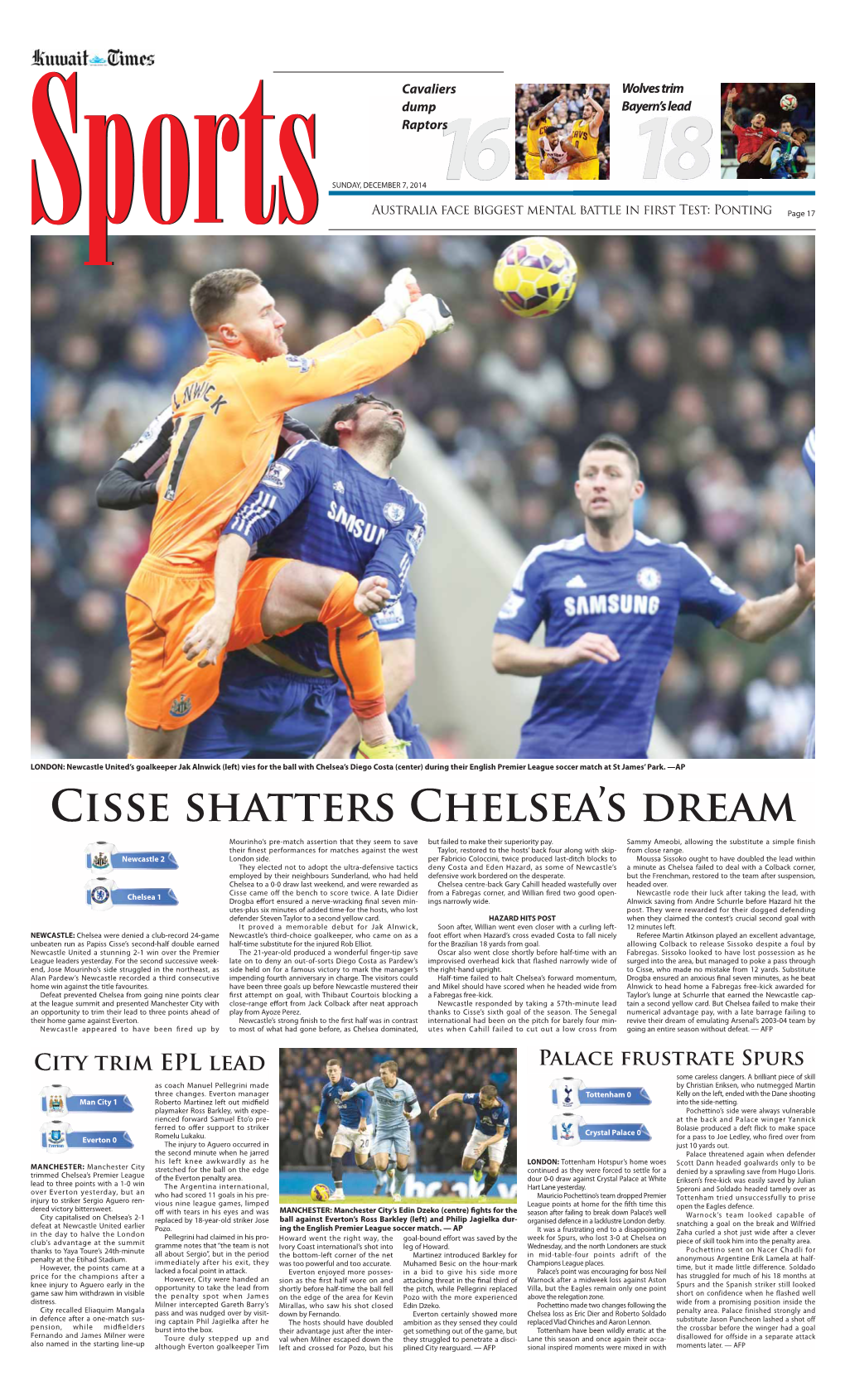 Cisse Shatters Chelsea's Dream