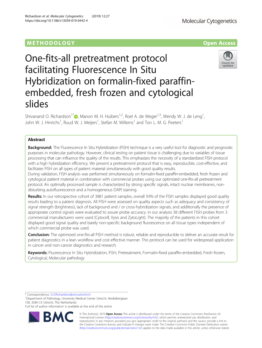 One-Fits-All Pretreatment Protocol Facilitating Fluorescence in Situ