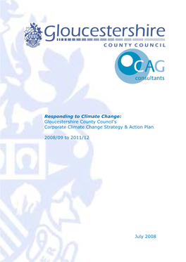 Corporate Climate Change Strategy & Action Plan