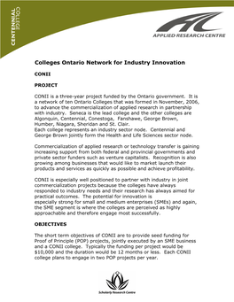 Colleges Ontario Network for Industry Innovation