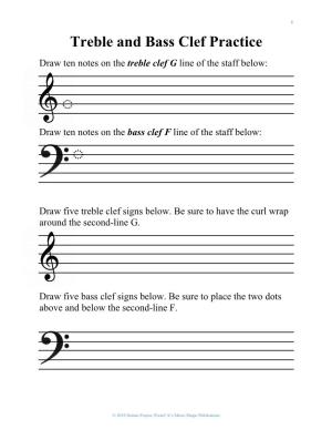 Treble and Bass Clef Practice