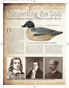 Exploring the Provenance of Elmer Crowell's Decoys