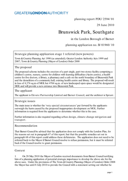 Brunswick Park, Southgate