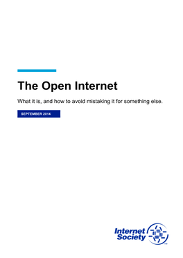 The Open Internet