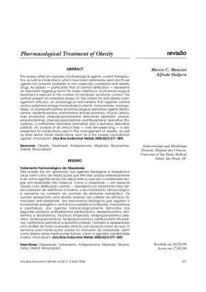 Revisão Pharmacological Treatment of Obesity