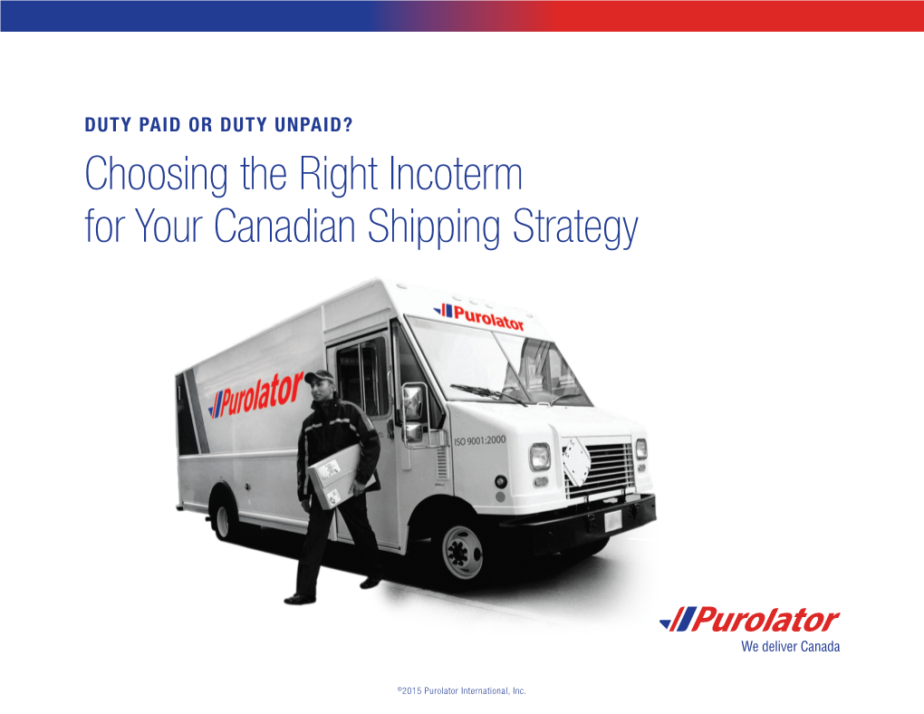 Choosing the Right Incoterm for Your Canadian Shipping Strategy