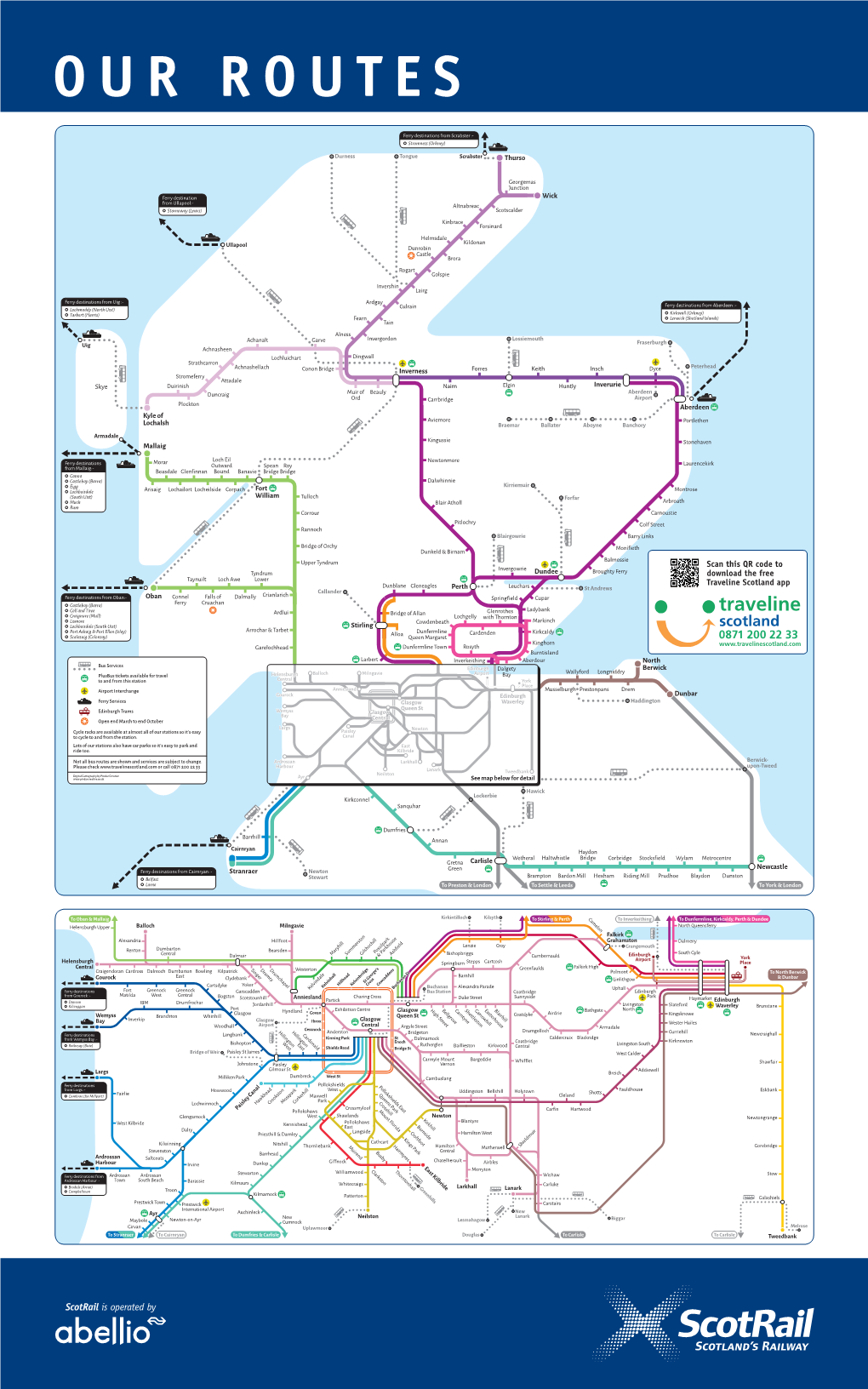 Scan This QR Code to Download the Free Traveline Scotland