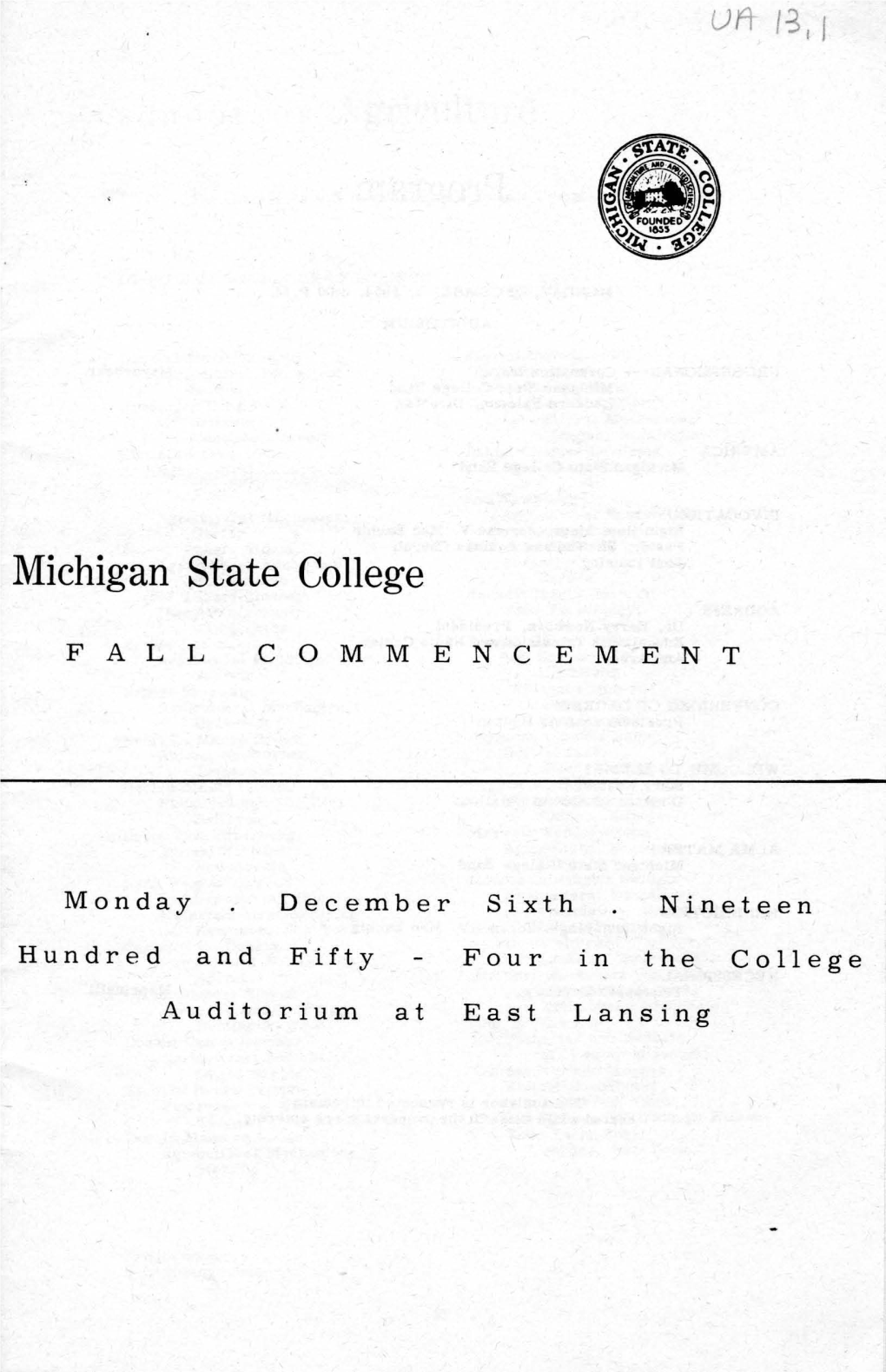 Michigan State College