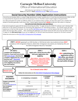 Social Security Number (SSN) Application Instructions a Social Security Number (SSN) Is a Unique, 9-Digit Identification Number Issued by the U.S