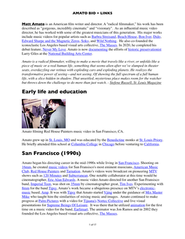 Early Life and Education San Francisco (1990S)