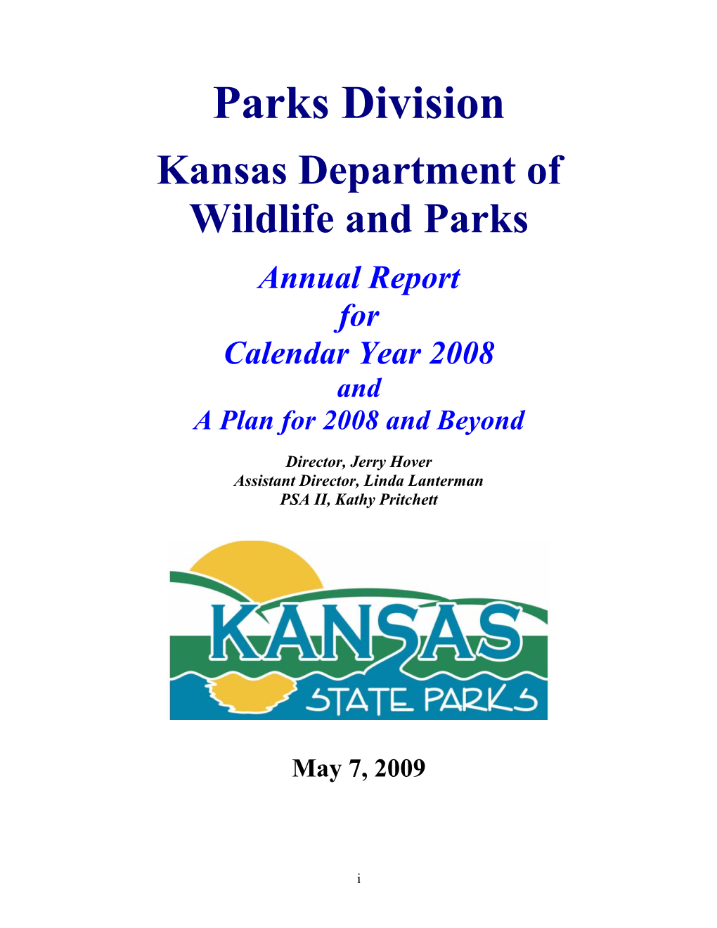 2008 State Park Annual Report