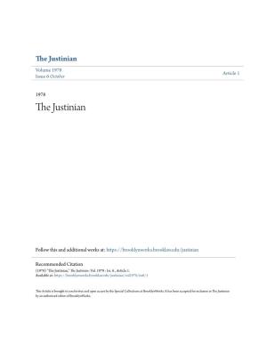 The Justinian Volume 1978 Article 1 Issue 6 October