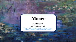 Famous Paintings of Monet