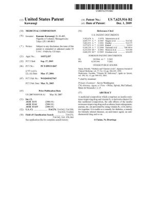 (12) United States Patent (10) Patent No.: US 7.625,916 B2 Kawasugi (45) Date of Patent: Dec