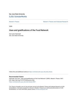 Uses and Gratifications of the Food Network