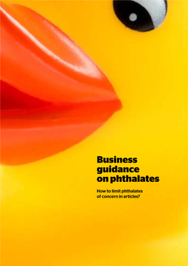 Business Guidance on Phthalates