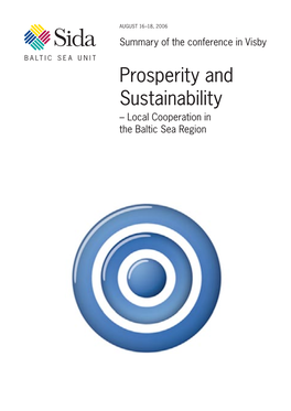 Prosperity and Sustainability – Local Cooperation in the Baltic Sea Region