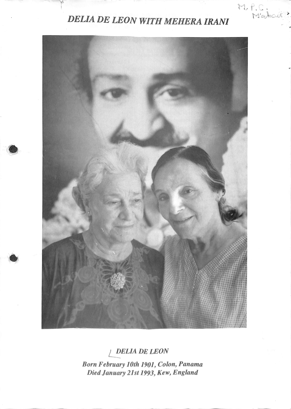 Delia De Leon with Mehera Irani